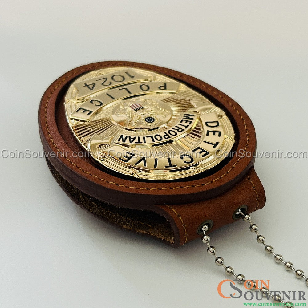 Se7en Detective William Somerset Police Badge Movie Prop