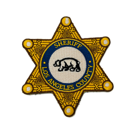 LASD Los Angeles County Sheriff Star Badge Embroidered Patch
