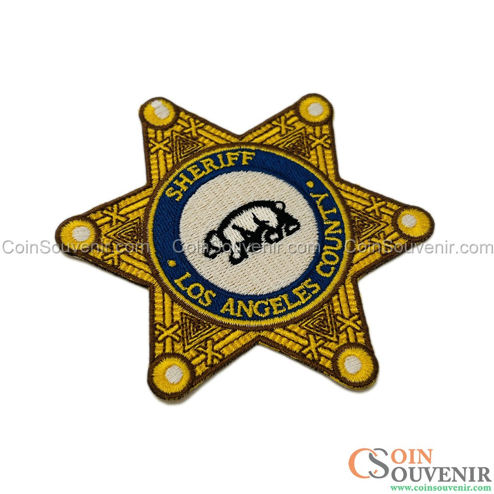 LASD Los Angeles County Sheriff Star Badge Embroidered Patch