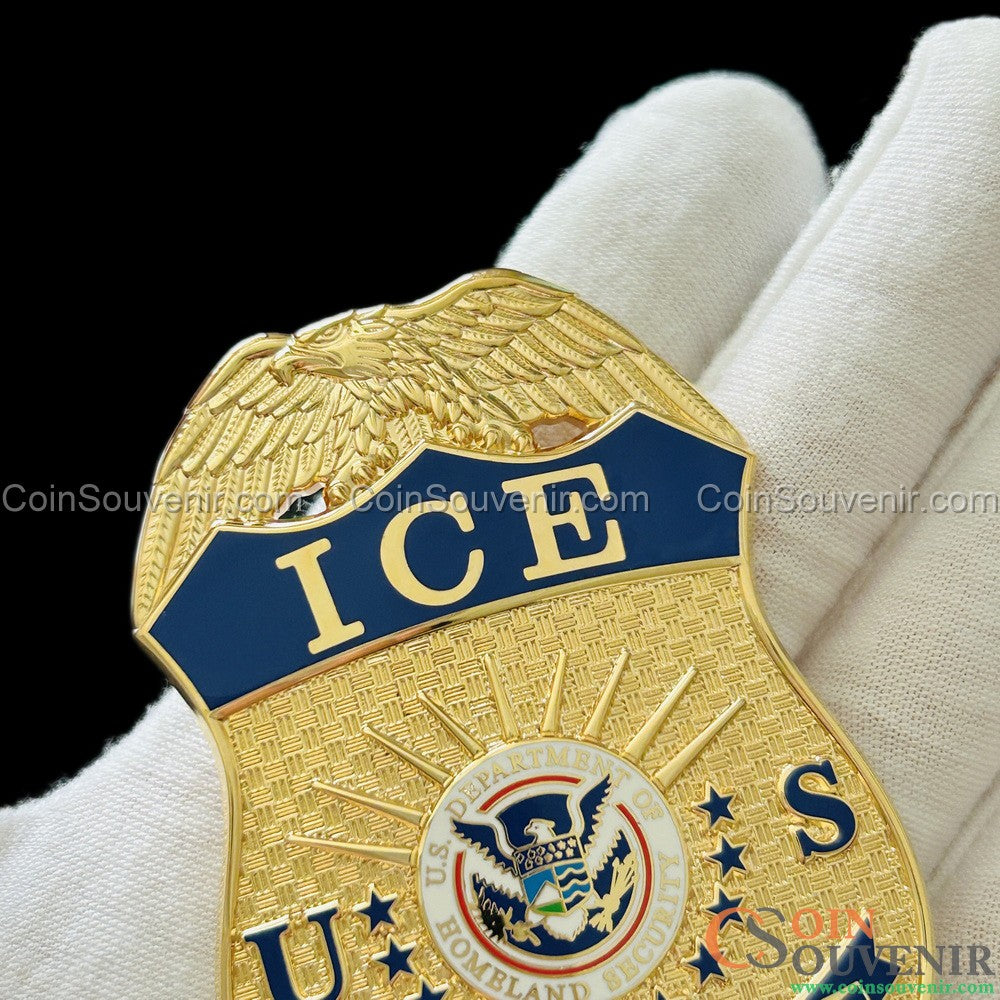 US ICE Officer Badge Premium Enamel Exact Replica