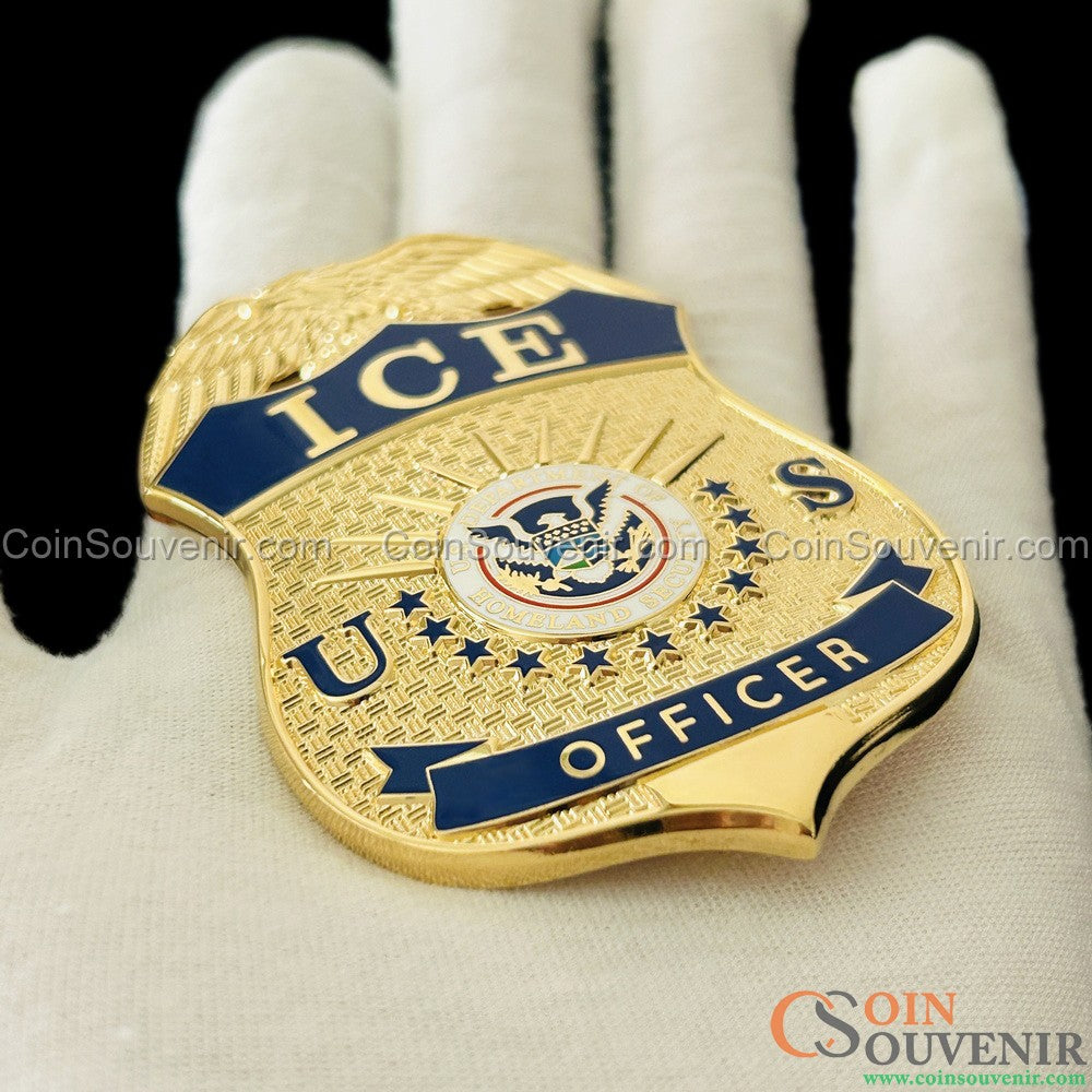 US ICE Officer Badge Premium Enamel Exact Replica