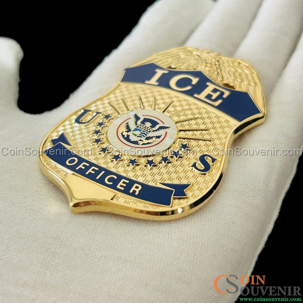 US ICE Officer Badge Premium Enamel Exact Replica