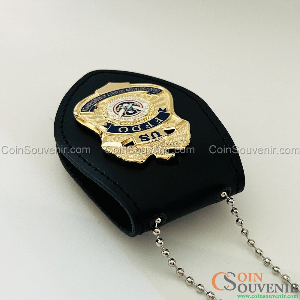 US TSA FFDO Federal Flight Deck Officer Wallet Badge Museum Quality