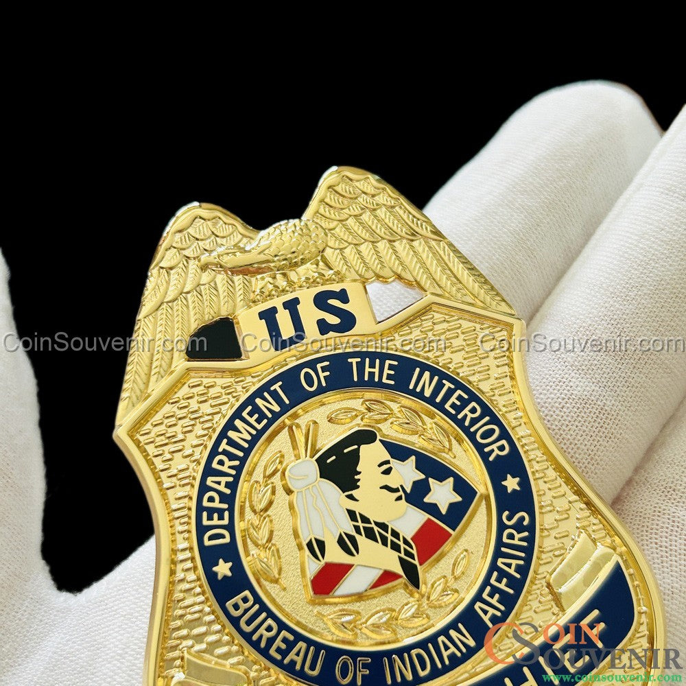 BIA DOI Bureau of Indian Affairs Deputy Chief Badge Museum Quality