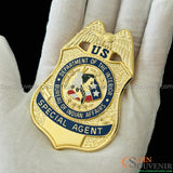 BIA DOI Bureau of Indian Affairs Special Agent Badge Museum Quality