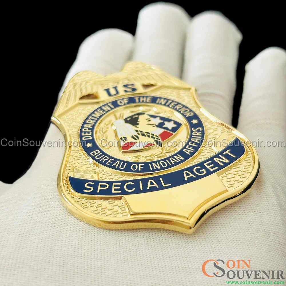 BIA DOI Bureau of Indian Affairs Special Agent Badge Museum Quality