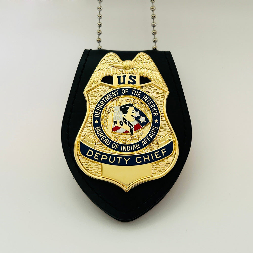 BIA DOI Bureau of Indian Affairs Deputy Chief Badge Museum Quality