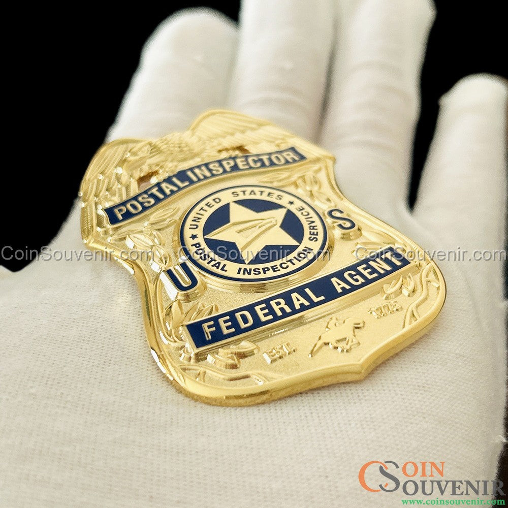 USPIS U.S. Postal Inspector Wallet Badge 2.5" Museum Quality
