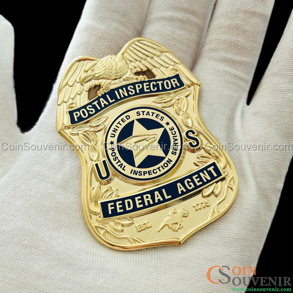 USPIS U.S. Postal Inspector Wallet Badge 2.5" Museum Quality