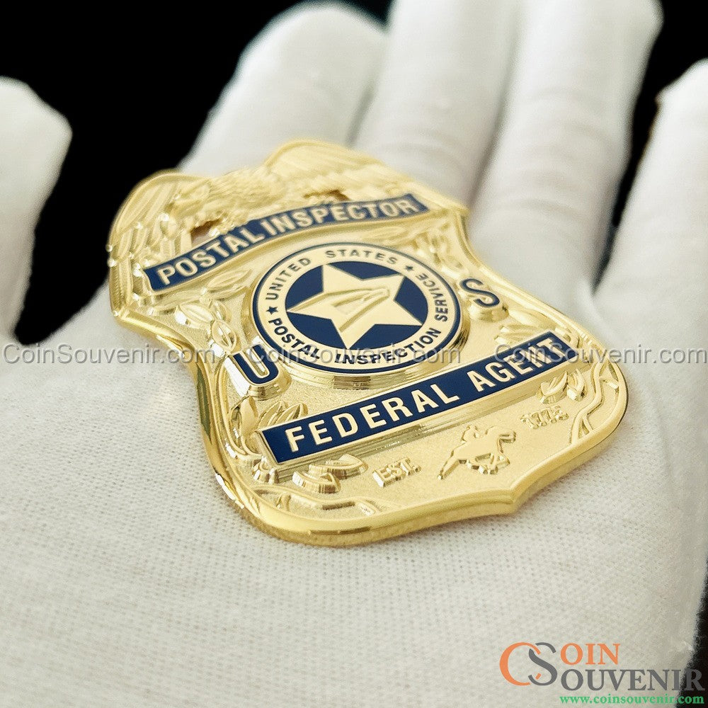 USPIS U.S. Postal Inspector Wallet Badge 2.5" Museum Quality