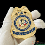 BIA DOI Bureau of Indian Affairs Police Officer Badge Museum Quality