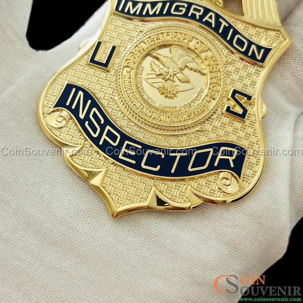 US DOJ INS Immigration Inspector Badge Museum Quality