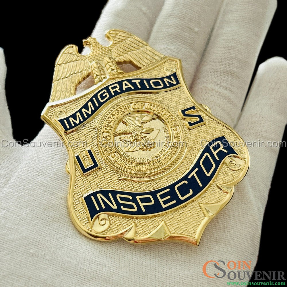 US DOJ INS Immigration Inspector Badge Museum Quality