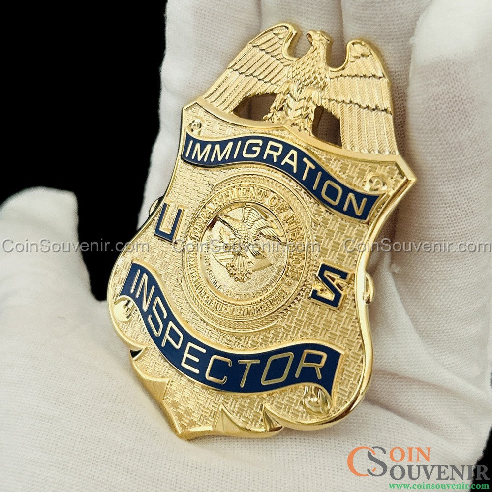 US DOJ INS Immigration Inspector Badge Museum Quality