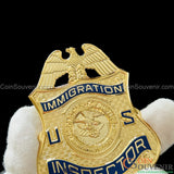 US DOJ INS Immigration Inspector Wallet Badge Museum Quality