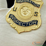 US DOJ INS Immigration Inspector Wallet Badge Museum Quality
