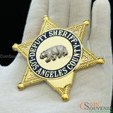 LASD Los Angeles County Deputy Sheriff Star Flat Badge Premium Enamel Exact Replica