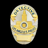 LAPD Detective Los Angeles Police Flat Badge For Shadow Box Customizable Number