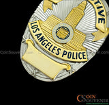 LAPD Detective Los Angeles Police Flat Badge For Shadow Box Customizable Number