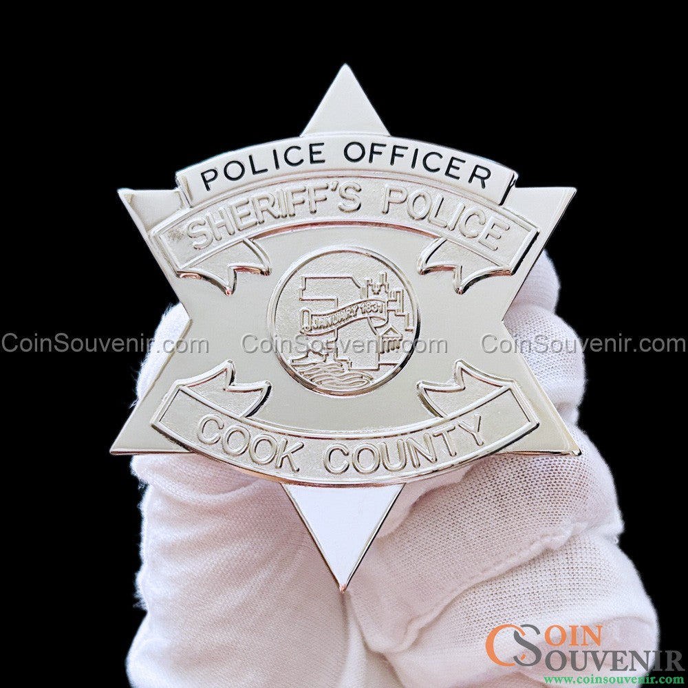 CCSPD Cook County Sheriff’s Police Officer Flat Wallet Badge