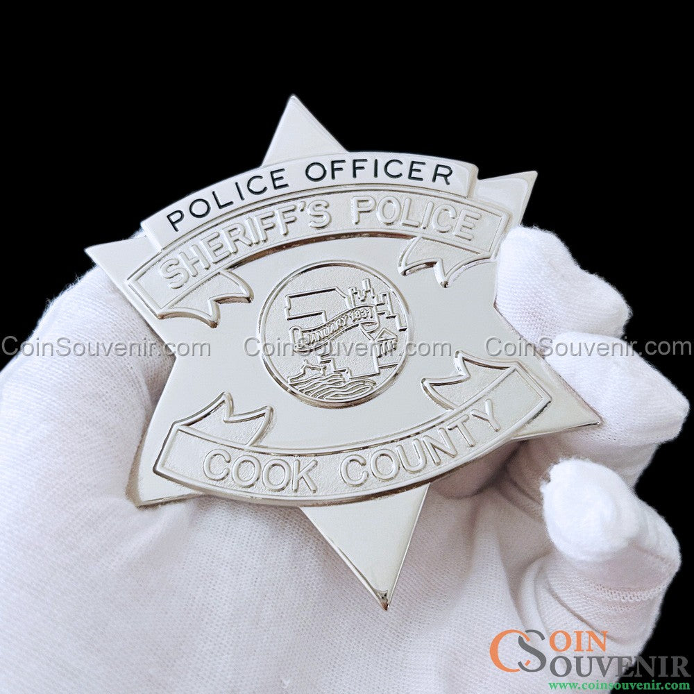 CCSPD Cook County Sheriff’s Police Officer Flat Wallet Badge