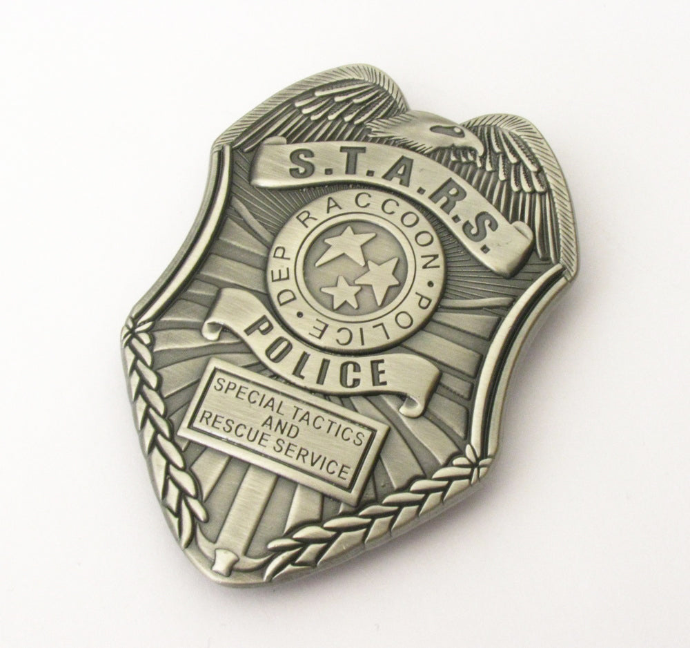 Resident Evil Stars S.T.A.R.S. Special Tactics and Rescue Service RPD Raccoon Police Badge