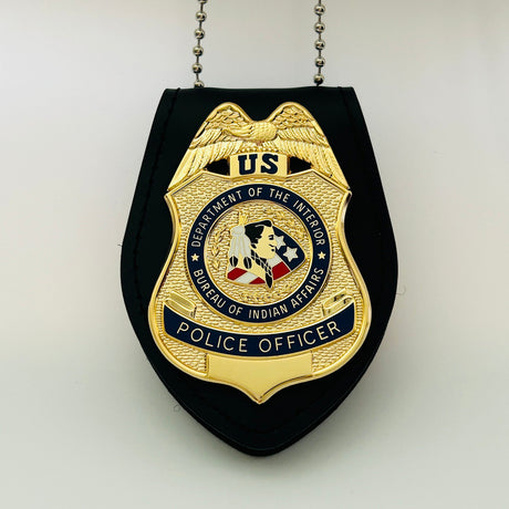 BIA DOI Bureau of Indian Affairs Police Officer Badge Museum Quality