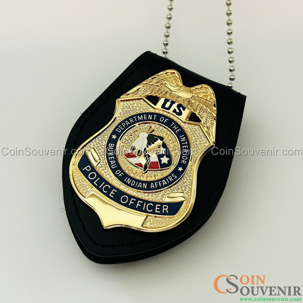 BIA DOI Bureau of Indian Affairs Police Officer Badge Museum Quality