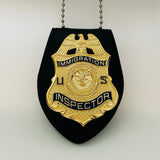 US DOJ INS Immigration Inspector Wallet Badge Museum Quality