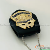 US DOJ INS Immigration Inspector Wallet Badge Museum Quality