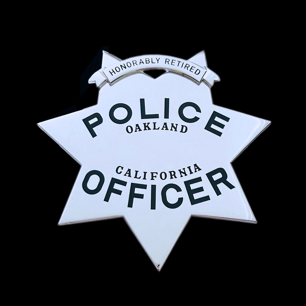 OPD Oakland Police Officer Star Honorably Retired Wallet Badge