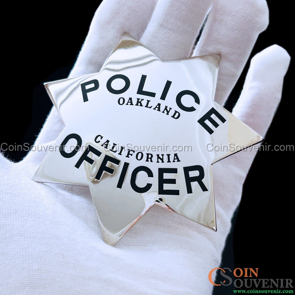 OPD Oakland Police Officer Star Badge Customizable Number