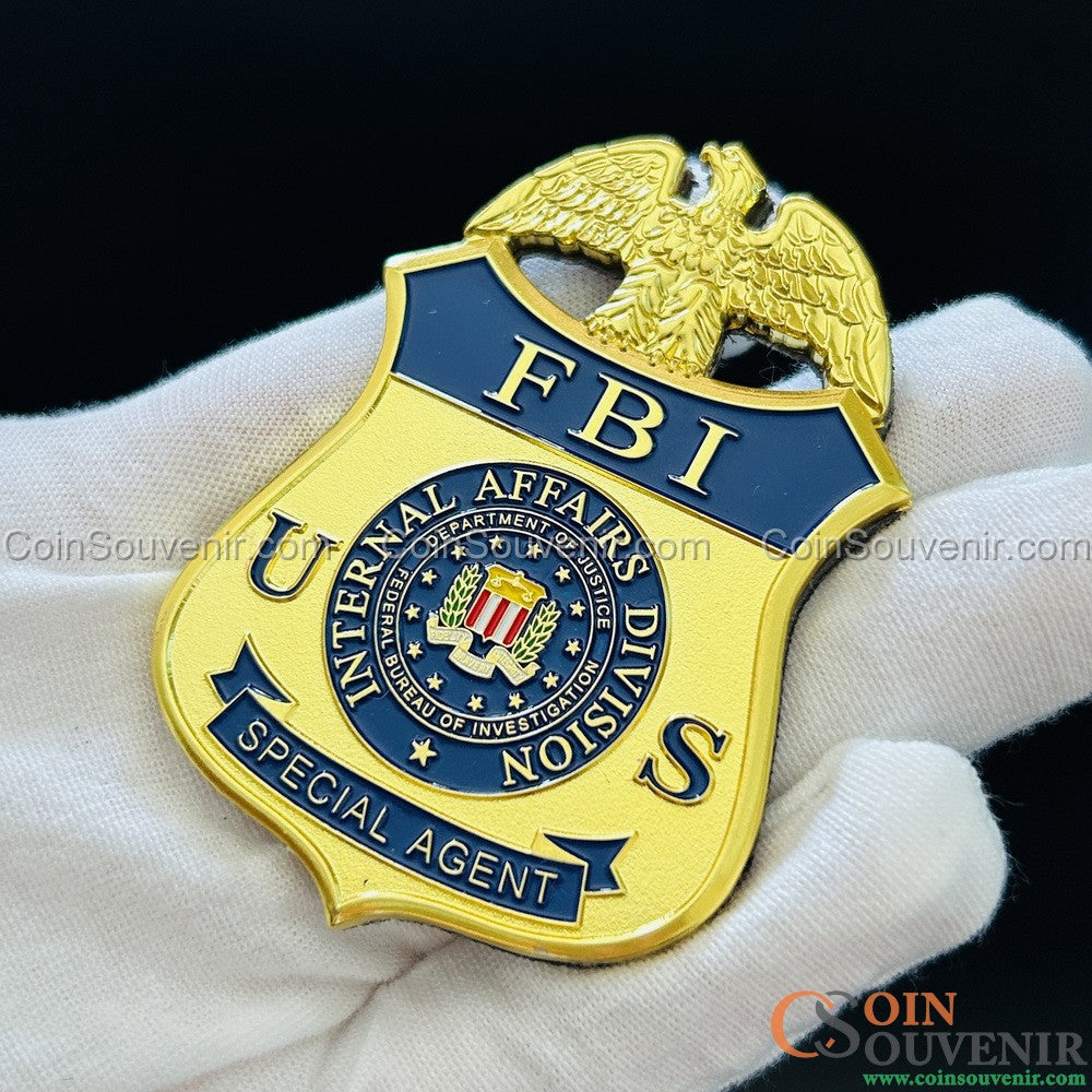 FBI SPECIAL AGENT バッジ US FBI Special Agent Flat Badge Police Magnet – Coin Souvenir