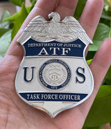 2 ATF Bureau of Alcohol Tobacco Firearms and Explosives Badges Set