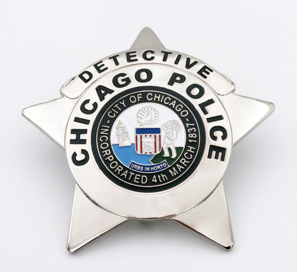 CPD Chicago Detective Police Badge Exact Replica Customizable