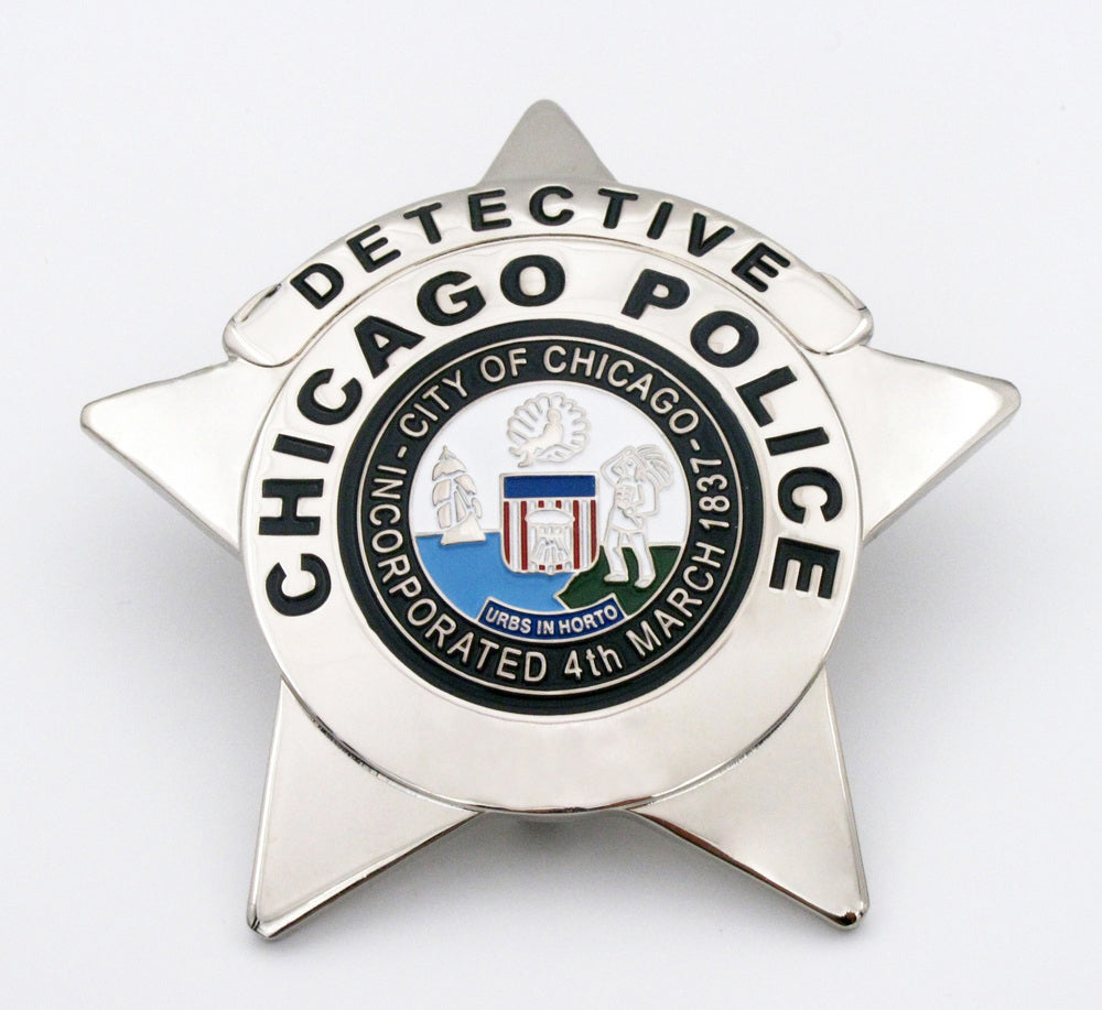 CPD Chicago Detective Police Badge Exact Replica Customizable Number