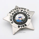 CPD Chicago Detective Police Badge #9168 Exact Replica