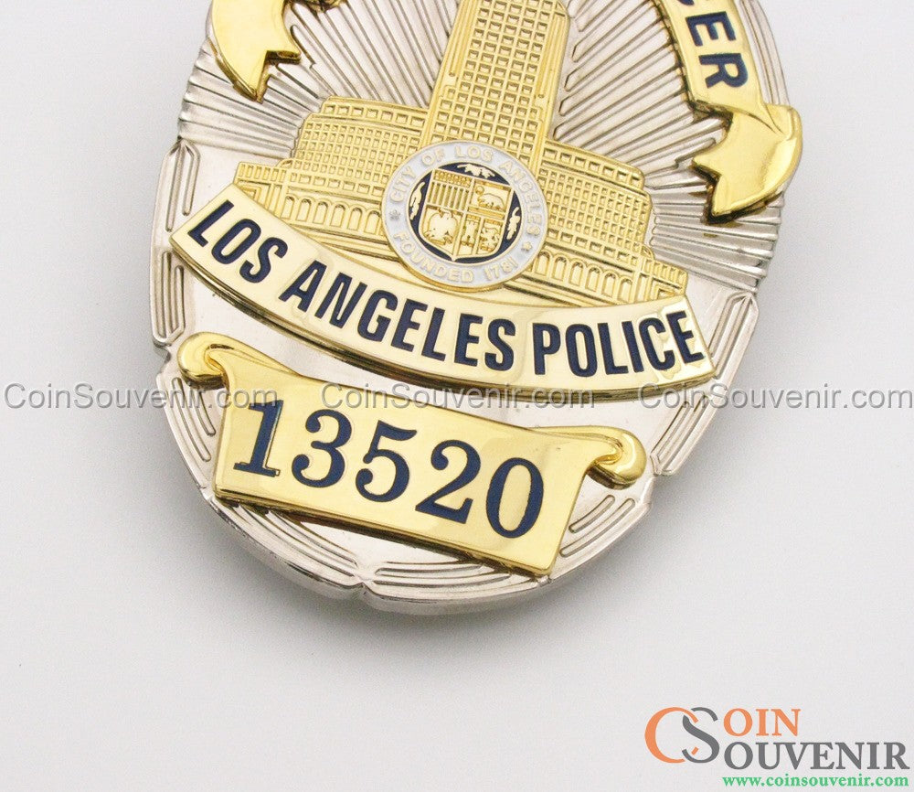 LAPD Police Officer #13520 Los Angeles Police Badge