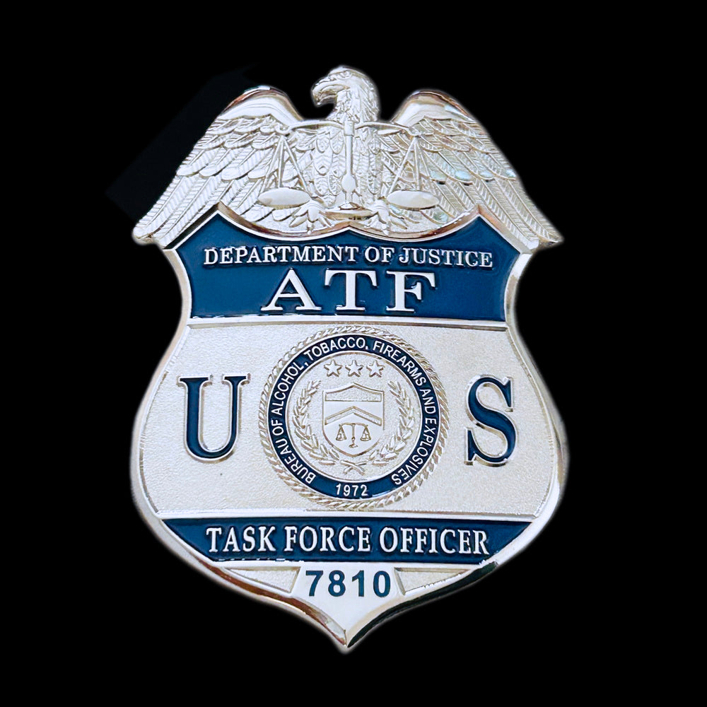 US ATF TFO Task Force Officer Badge #7810