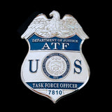 US ATF TFO Task Force Officer Badge #7810