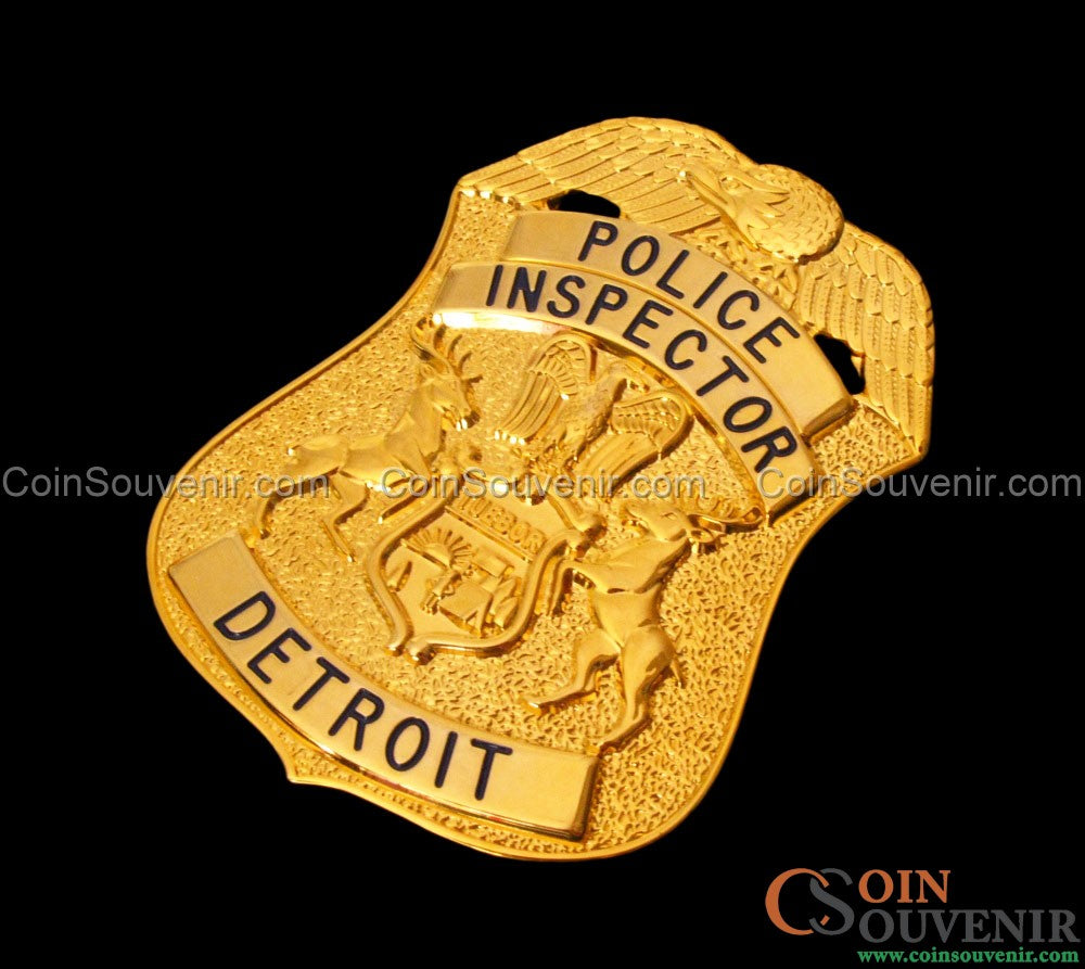 デトロイト　ポリスバッジ 　Police Officer Beverly Hills COP II Axel Foley's Detroit Police Inspector
