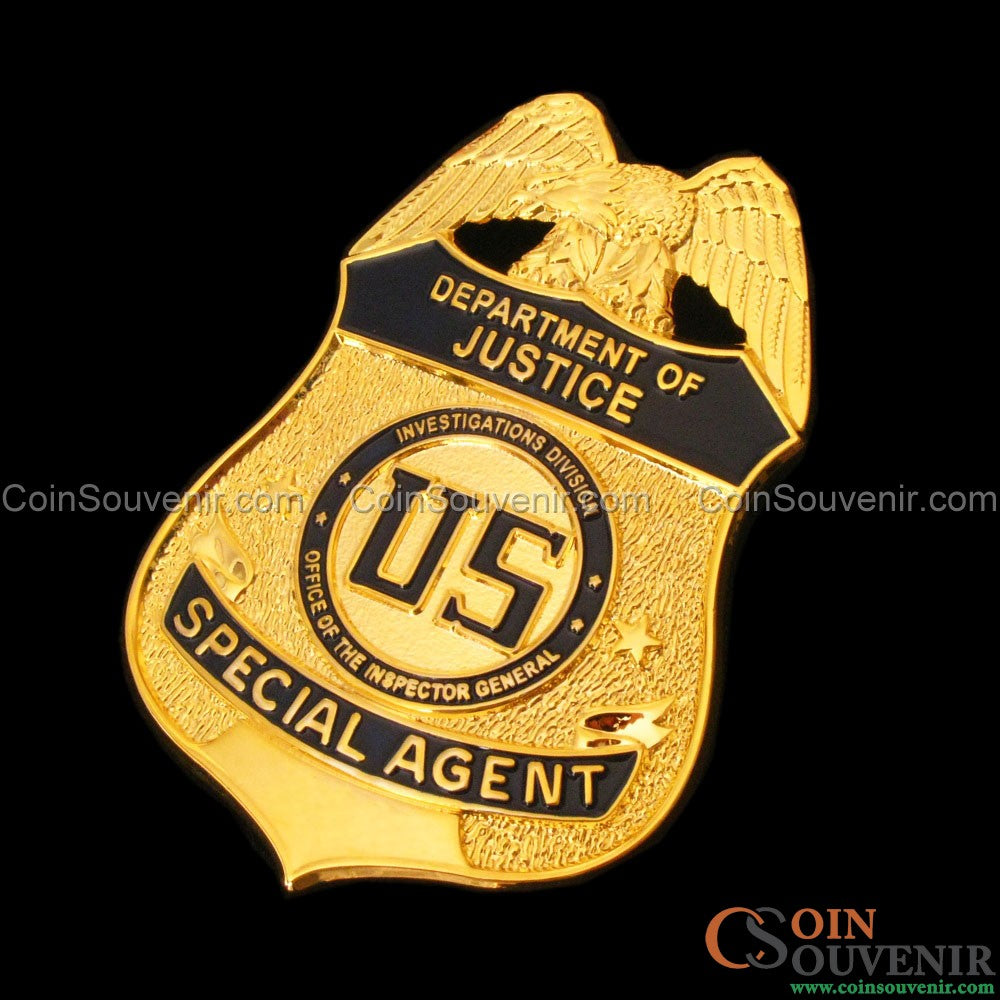 US DOJ OIG Investigations Division Special Agent Badge – Coin Souvenir