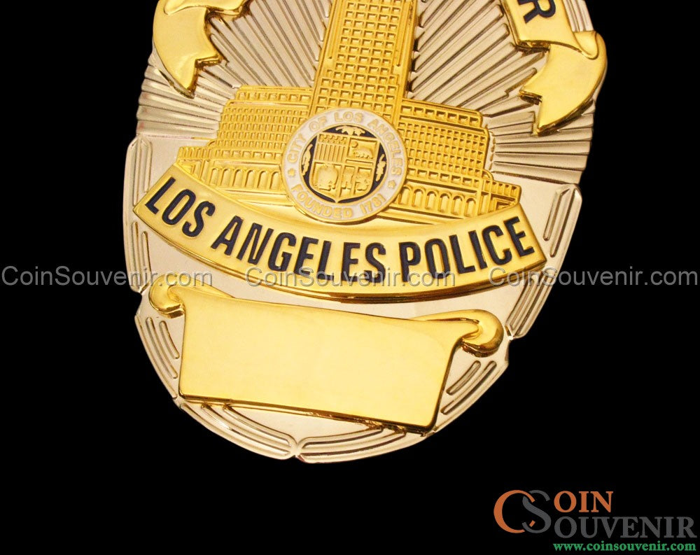 Rare LAPD Investigator Los Angeles Police Badge Customizable Number