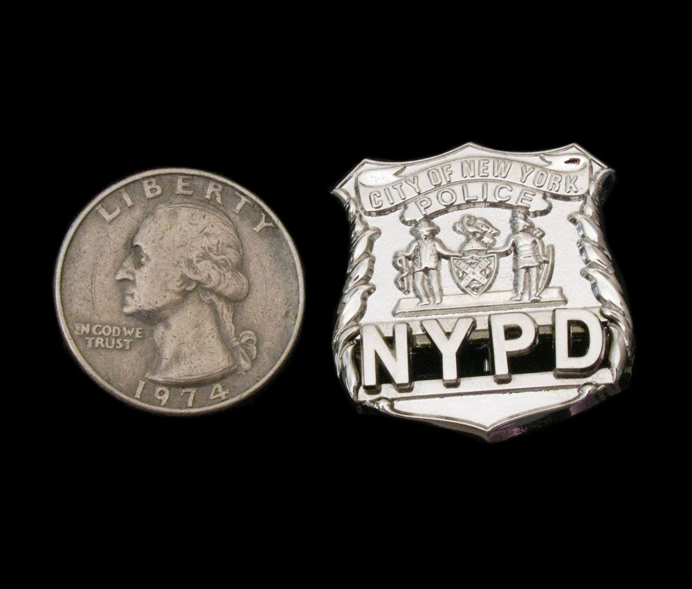 NYPD Mini Courtesy Badge New York Police Officer Family Member Shield 1.25"