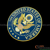 Great Seal of the United States Beautiful Enamel Solid Copper Badge