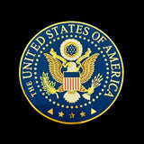 Great Seal of the United States Beautiful Enamel Solid Copper Badge