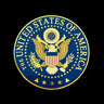 Great Seal of the United States Beautiful Enamel Solid Copper Badge