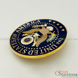 Great Seal of the United States Beautiful Enamel Solid Copper Badge