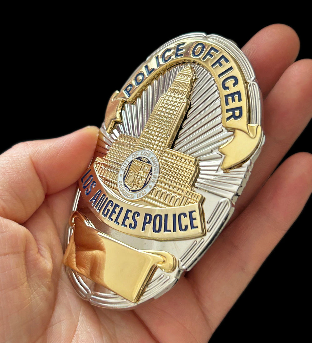 LAPD Police Officer Los Angeles Police Badge Customizable Number