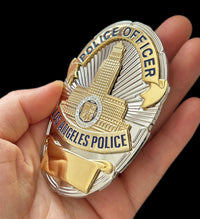 LAPD Police Officer Los Angeles Police Badge Customizable Number